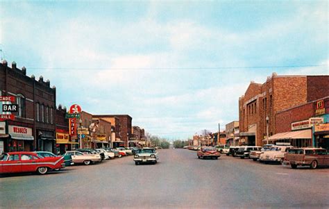 Main Street in Mobridge, South Dakota 1959 DeSoto FireDome, Dodge ...