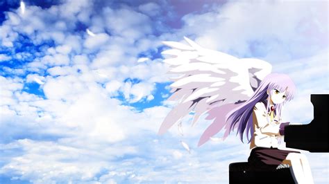 Wallpaper : anime girls, sky, wings, blue, Angel Beats, Tachibana ...