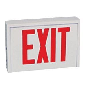 Barron Lighting VEX-U-S-WB-WH Universal LED Exit Sign With Battery ...