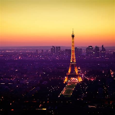 Eiffel Tower Wallpaper 4K, Twilight, Sunset, Paris, France