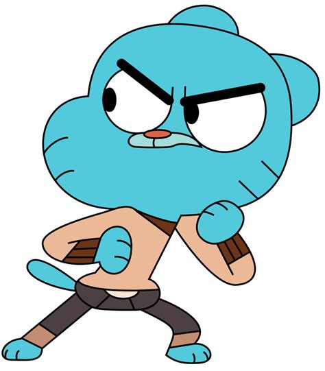 Arquivo:Gumball fighting stance by bornreprehensible-d6wcyjq.png | O ...