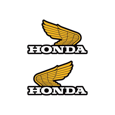 Universal Retro Classic Honda Wing Stickers - Elite Design Co.