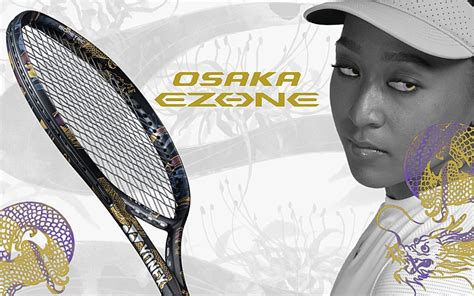 Yonex 2022 EZONE 100 OSAKA Tennis Racquet Racket Black Yellow 100sq 300g 16x19 ...