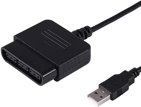 HDE 2 Controller Adapter Playstation 2 to USB for Sony Playstation 3 and PC Converter Cable for ...