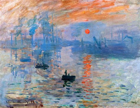 Impression Sunrise Painting by Claude Monet - Pixels