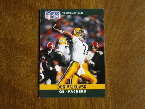 Don Majkowski Green Bay Packers QB Card No. 112 - 1990 NFL Pro Set Football Card