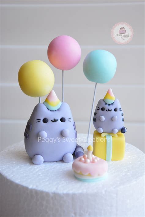 Pusheen the Cat Fondant Cake Topper - Etsy Australia