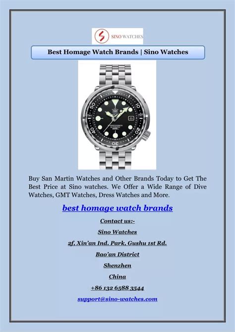 PPT - Best Homage Watch Brands | Sino Watches PowerPoint Presentation ...