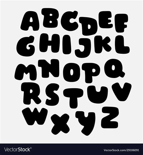 black bubble alphabet set,vector font,graffiti font. Download a Free Preview or High Quality ...