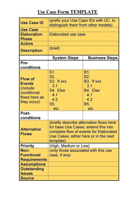 40 Use Case Templates & Examples (Word, PDF) ᐅ TemplateLab