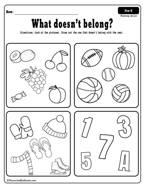 Fun free printable preschool worksheets for developing critical thinking skills! #p… | Critical ...