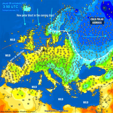 Cold blast for much of Europe in the last days of October! » Severe Weather Europe