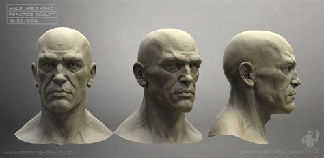 ArtStation - Human male head practice