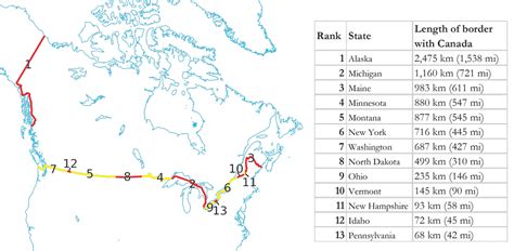 Interesting Geography Facts About the US-Canada Border - Geography Realm