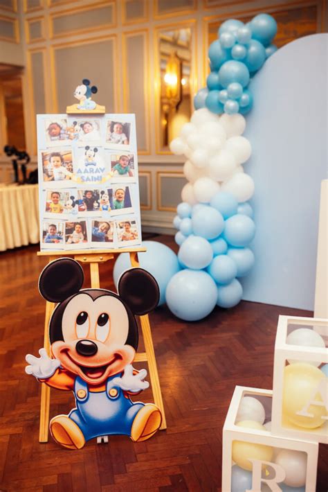 Kara's Party Ideas Baby Mickey Birthday Party | Kara's Party Ideas