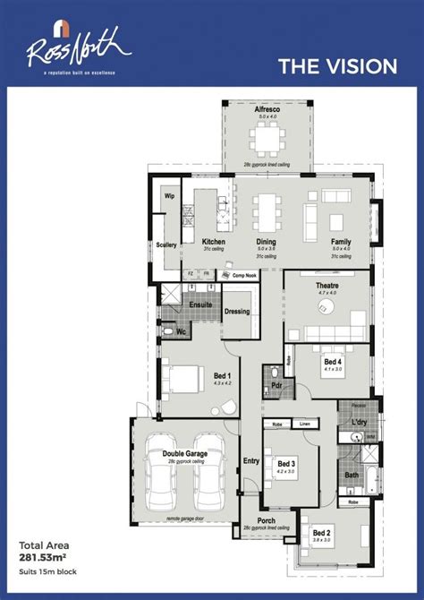 The Vision Single Storey Home Floorplan