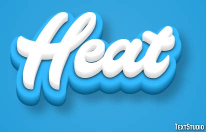 Heat Text Effect and Logo Design Word