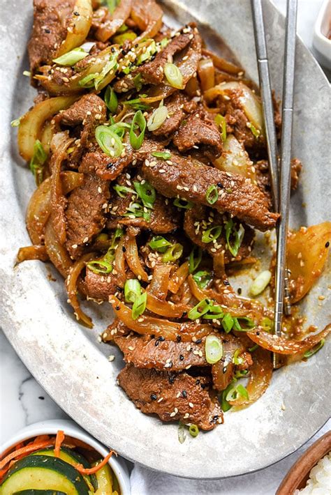 Korean Beef Bulgogi Recipe (Easy & Flavorful) | foodiecrush.com