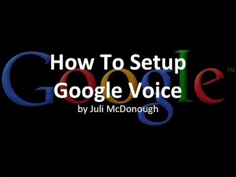 How To Setup Google Voice | Step-by-Step Instructions - YouTube