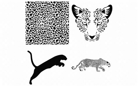 leopard animal print pattern SVG clipart By CrafterOks | TheHungryJPEG