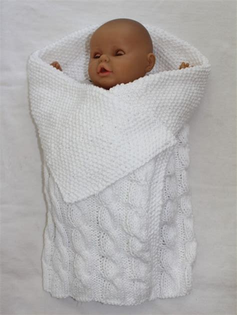 Baby KNITTING PATTERN Swaddle Me Baby Bunting Blanket PDF - Etsy