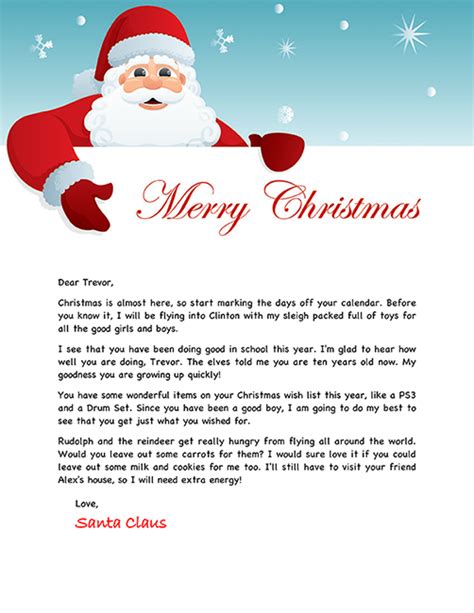 Santa Letter Example - Personalized Letters From Santa | Christmas ...