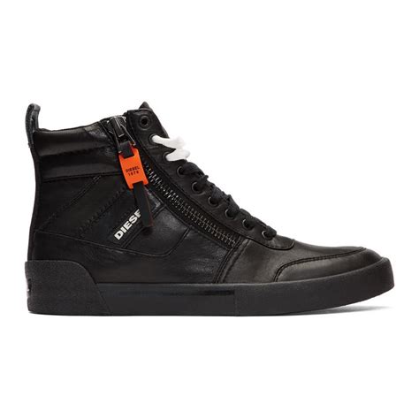 DIESEL Black S-dvelows High-top Sneakers for Men | Lyst