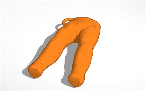 3D design Orange Pants | Tinkercad