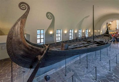 Oseberg ship - the best preserved ship from viking era. Norway, 9th ...