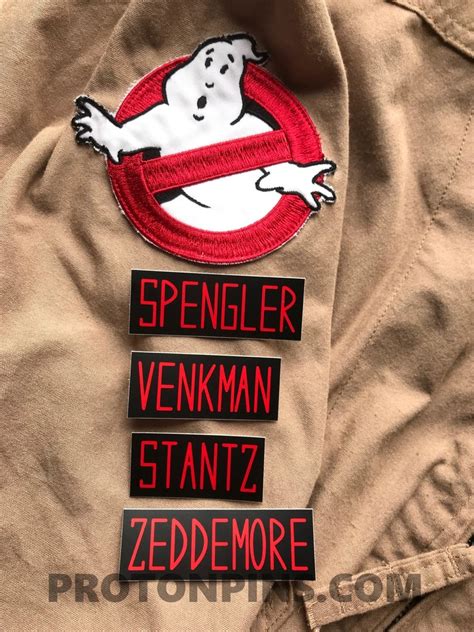 Ghostbusters Name Tape Vinyl Stickers Set of 4 - Etsy