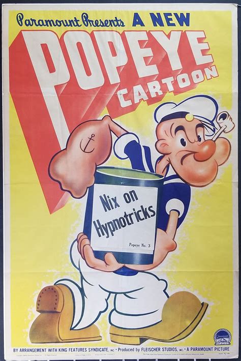 Popeye-rare Original Vintage Movie Poster for 1941s Nix on | Etsy | Popeye cartoon, Movie ...