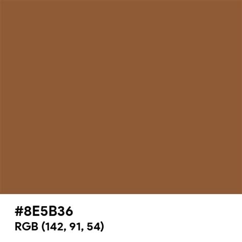 Kiwi Brown color hex code is #8E5B36