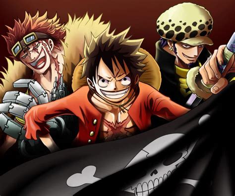 Luffy Kid and Law by SprintinVideoGamer on DeviantArt