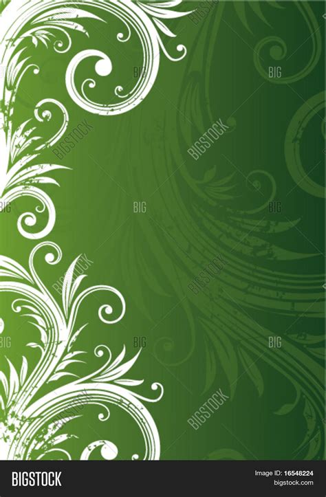 Green Floral Vector & Photo (Free Trial) | Bigstock