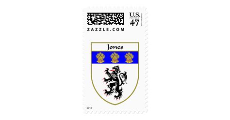 Jones Coat of Arms/Family Crest (Wales) Postage | Zazzle