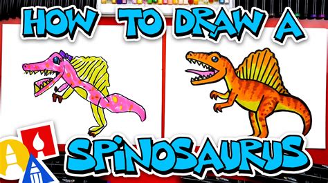 How To Draw A Spinosaurus Dinosaur - Art For Kids Hub