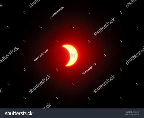 Red Solar Eclipse, Abstract Light Effect Stock Photo 1138692 : Shutterstock