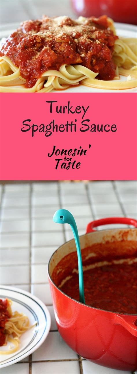Easy Homemade Turkey Spaghetti Sauce | Recipe | Turkey spaghetti, Spaghetti sauce, Dinner ...