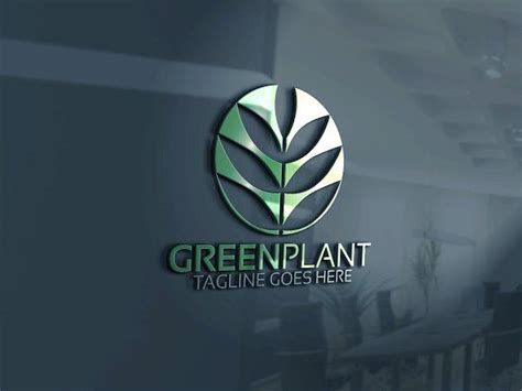 Green Plant Logo | Plant logos, Organic logo design, Unique logo design