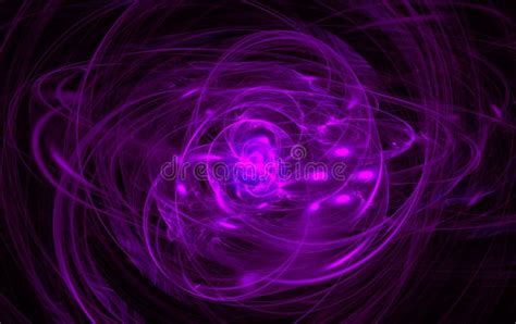 Abstract Purple Swirl on the Basis of the Dark Stock Illustration ...