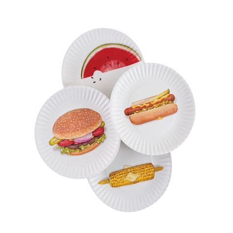 Melamine Picnic Plates - Set Of 4 - Walmart.com