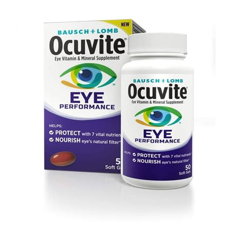 Ocuvite Eye Vitamin & Mineral Supplement, Contains Zinc, Vitamins C, D ...