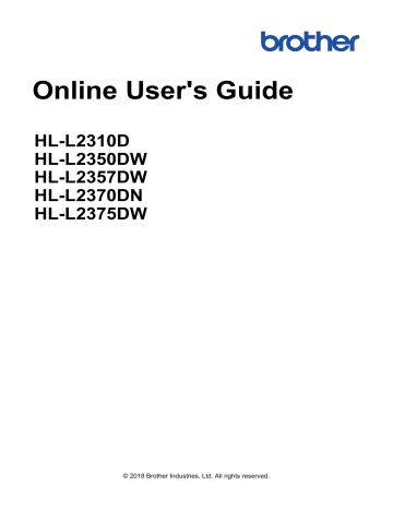 Brother HL-L2370DN Owner Manual | Manualzz