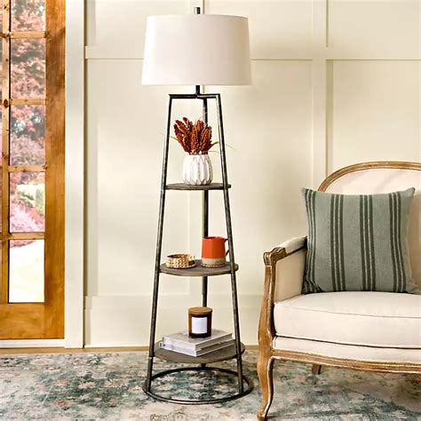 Floor Lamp With Shelves - Home Alqu