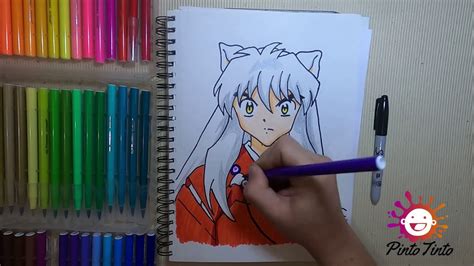 Como #dibujar y #pintar a Inuyasha - How to #draw and #paint #Inuyasha ...