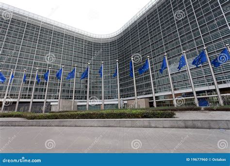 European Commission Building Stock Photo - Image of building, modern ...