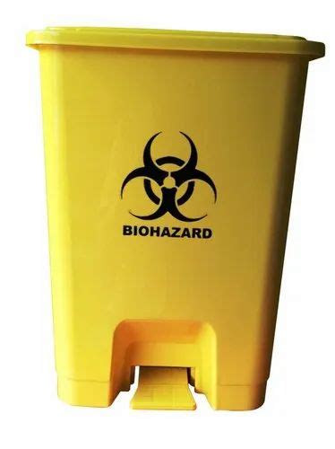 Yellow 20L Biohazard Bio Medical Waste Bin, For Hospital at Rs 320 in Kolar