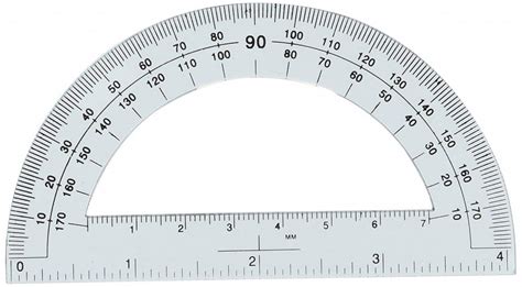 Free Printable Protractor 180° 360° Pdf with Ruler