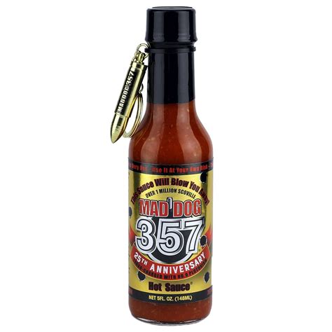 Amazon.com : Mad Dog 357 Gold Edition Hot Sauce, Over 1 Million ...