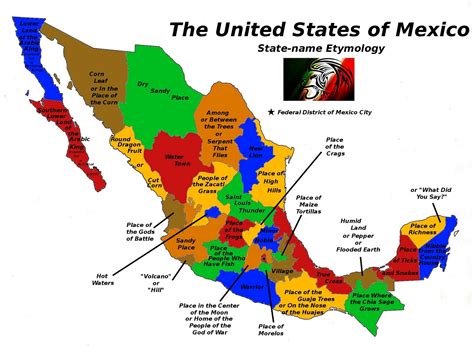 Mexico Map Names